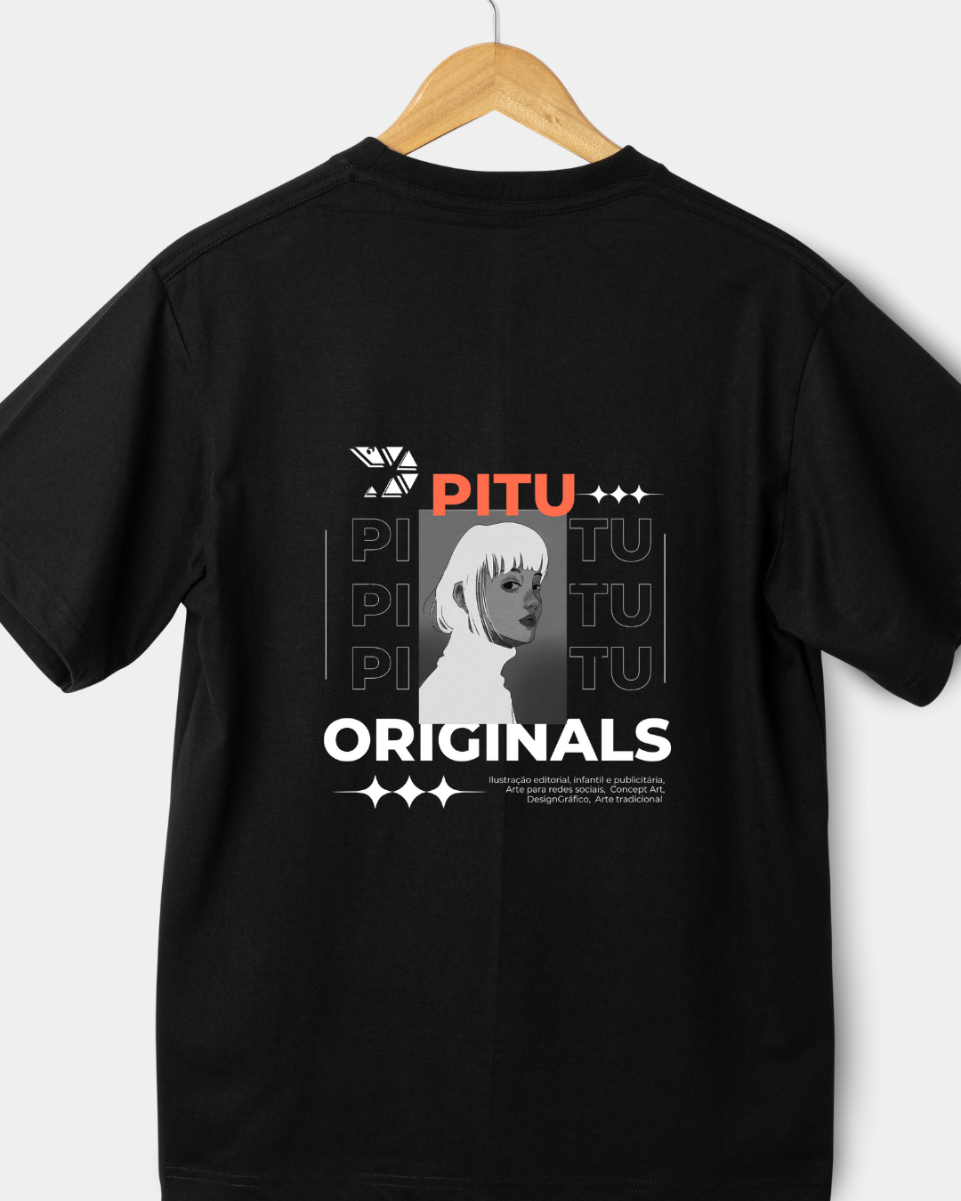 Camiseta Unissex com Arte Exclusiva – Pitu Originals